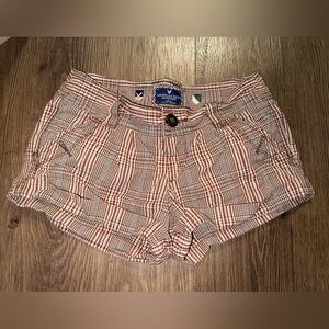 2000's Y2K Low Rise Plaid American Eagle Shorts  Women's Size 0 Mini Shorts VTG